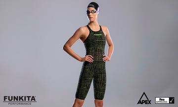 Womens Apex Stealth Panel Locked Back Kneeskin Slasher Green
