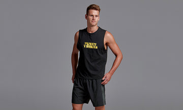 Mens Rapid Rep Tank Space Cadet Gold
