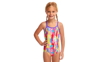 Toddler Girls Printed One Piece Splat Stat