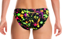Load image into Gallery viewer, Girls Racerback Two Piece Splatter Attack
