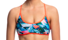 Load image into Gallery viewer, Womens Tie Down Bikini Top Split Scene
