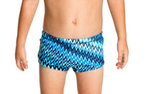 Load image into Gallery viewer, Toddler Boys Printed Trunks Static Blur
