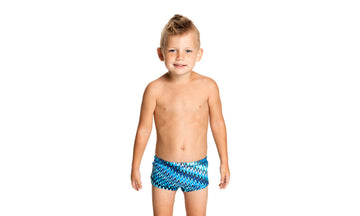 Toddler Boys Printed Trunks Static Blur