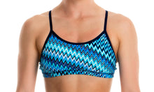 Load image into Gallery viewer, Girls Racerback Two Piece Static Blur
