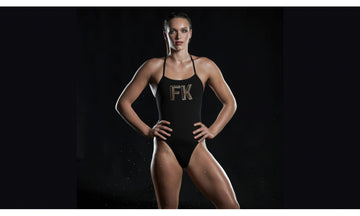 Womens Strapped In One Piece Stencilled