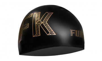 Seamless Silicone Swimming Cap Stencilled
