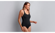 Load image into Gallery viewer, Womens Brace Me Back One Piece Still Black Solid
