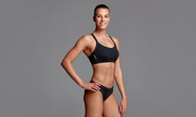Load image into Gallery viewer, Womens Hold Steady Crop Top Still Black Solid
