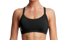 Load image into Gallery viewer, Womens Hold Steady Crop Top Still Black Solid
