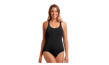 Load image into Gallery viewer, Womens Brace Me Back One Piece Still Black Solid
