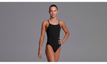 Load image into Gallery viewer, Girls Diamond Back One Piece Still Black Solid
