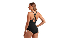 Load image into Gallery viewer, Womens Brace Me Back One Piece Still Black Solid
