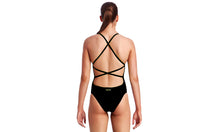 Load image into Gallery viewer, Womens Strapped In One Piece Still Black Solid
