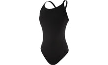 Load image into Gallery viewer, Womens Gathered Crossover One Piece Still Black
