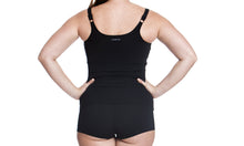 Load image into Gallery viewer, Womens Scoop Neck Tankini Still Black
