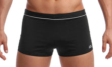 Load image into Gallery viewer, Mens Square Trunks Still Black
