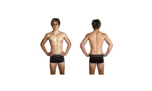 Load image into Gallery viewer, Boys Square Trunks Still Black
