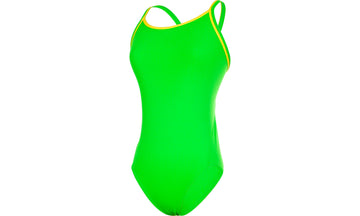 Womens Diamond Back One Piece Still Brasil Solid