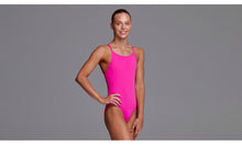 Load image into Gallery viewer, Girls Diamond Back One Piece Still Pink Solid
