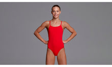 Load image into Gallery viewer, Girls Diamond Back One Piece Still Red Solid
