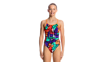 Girls Diamond Back One Piece Street Beat