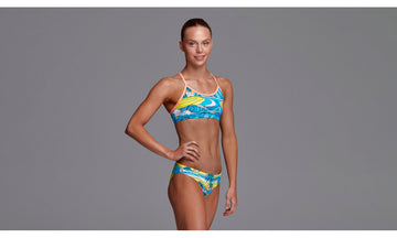 Girls Eco Racerback Two Piece Summer Bay
