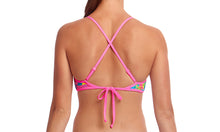 Load image into Gallery viewer, Womens Cross Back Tie Bikini Top Sunkissed
