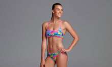Load image into Gallery viewer, Womens Cross Back Tie Bikini Top Sunkissed
