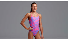 Load image into Gallery viewer, Girls Twisted One Piece One Piece Sunset Swirl
