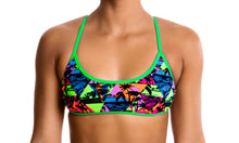 Load image into Gallery viewer, Womens Tie Down Bikini Top Surf Star
