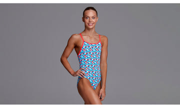 Girls Diamond Back One Piece Swallowed Up