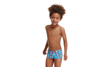 Toddler Boys Square Trunks Swallowed Up
