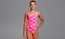 Load image into Gallery viewer, Girls Single Strap One Piece Swan Lake
