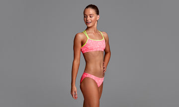 Girls Criss Cross Two Piece Sweet Venom
