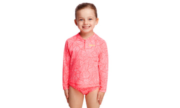 Toddler Girls Zippy Rash Vest Sweet Venom