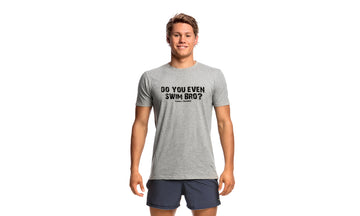Mens Crew Neck T-Shirt Swim Bro Grey