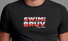 Load image into Gallery viewer, Mens Crew Neck T-Shirt Swim on Bruv
