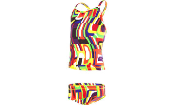 Toddler Girls Tankini & Brief Two Piece System Distortion
