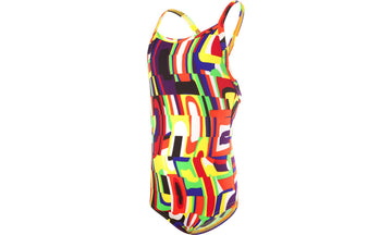 Toddler Girls Printed One Piece System Distortion