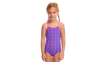Toddler Girls Printed One Piece Tetris Time