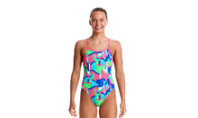Load image into Gallery viewer, Girls Single Strap One Piece Texta Towers
