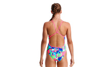 Load image into Gallery viewer, Girls Single Strap One Piece Texta Towers
