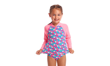 Toddler Girls Eco Zippy Rash Vest Tou Tou