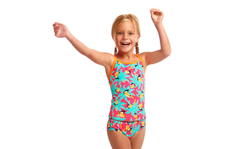Toddler Girls Eco Tankini & Brief Two Piece Toucan Tango