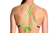 Load image into Gallery viewer, Womens Tie Down Bikini Top Tropical Kiss
