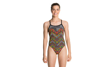 Girls Single Strap One Piece Wild Fire