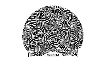 Silicone Swimming Cap Zebra Crossing